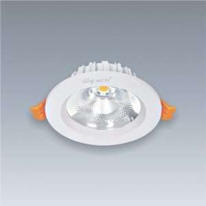 Anfaco-Đèn âm trần 10W ánh sáng trắng 6500K [Kích thước:  ∅142x35mm, Khoét lỗ: 110mm]
