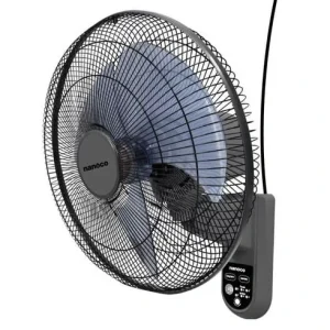 Nanoco-Quạt treo tường có remote màu ghi 47W 3 cánh quạt [Đường kính cánh: 40cm, Đường kính lồng: 44.5cm]