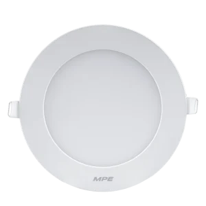 MPE-Đèn âm trần 9W ánh sáng trắng 6500K [Kích thước:  Ø147 x 22mm, Khoét lỗ:  Ø130 mm ]