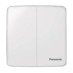 Panasonic-2 công tắc 1 chiều, cắm nhanh 250V, 16A hình vuông màu trắng dòng Minerva